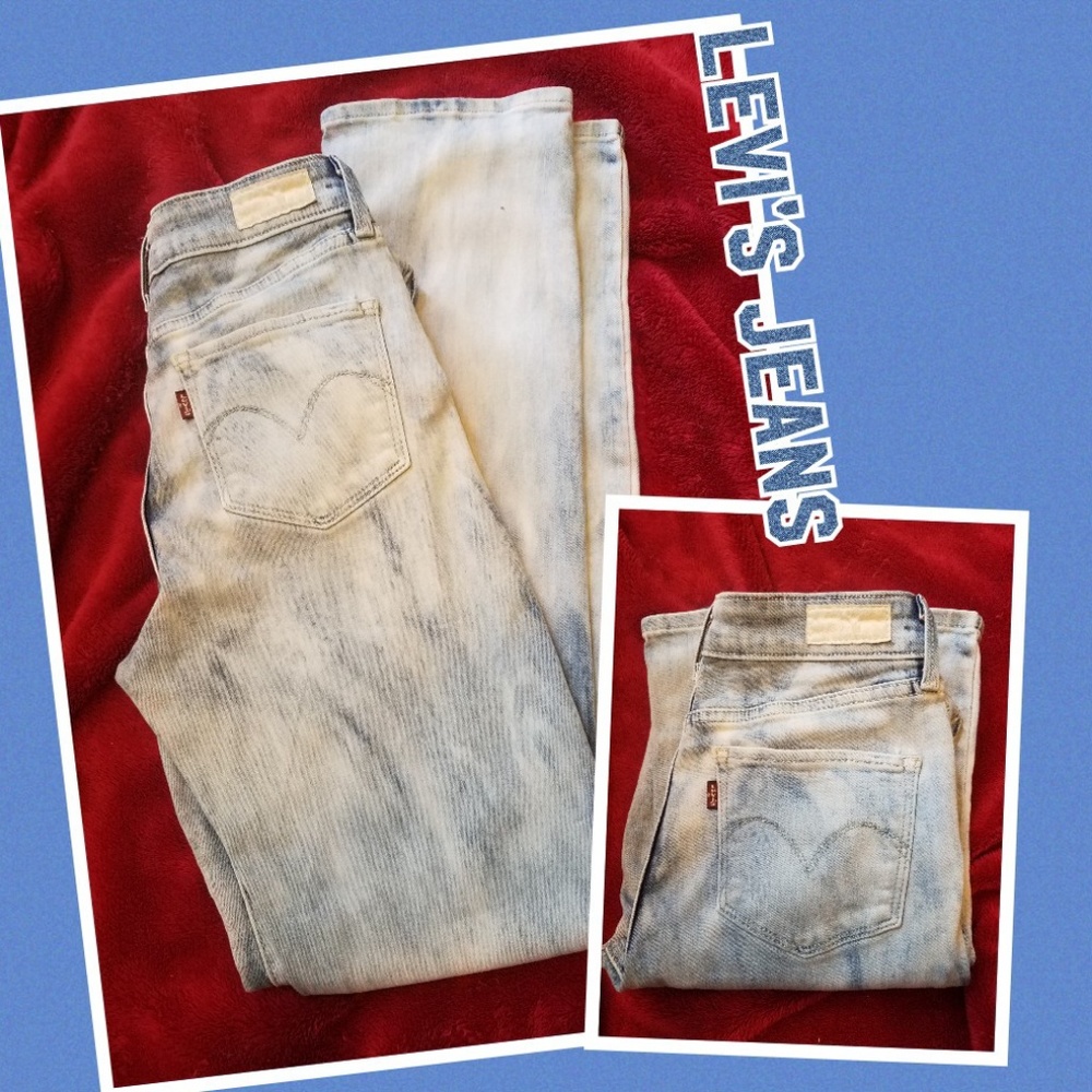 White Washed Levi's